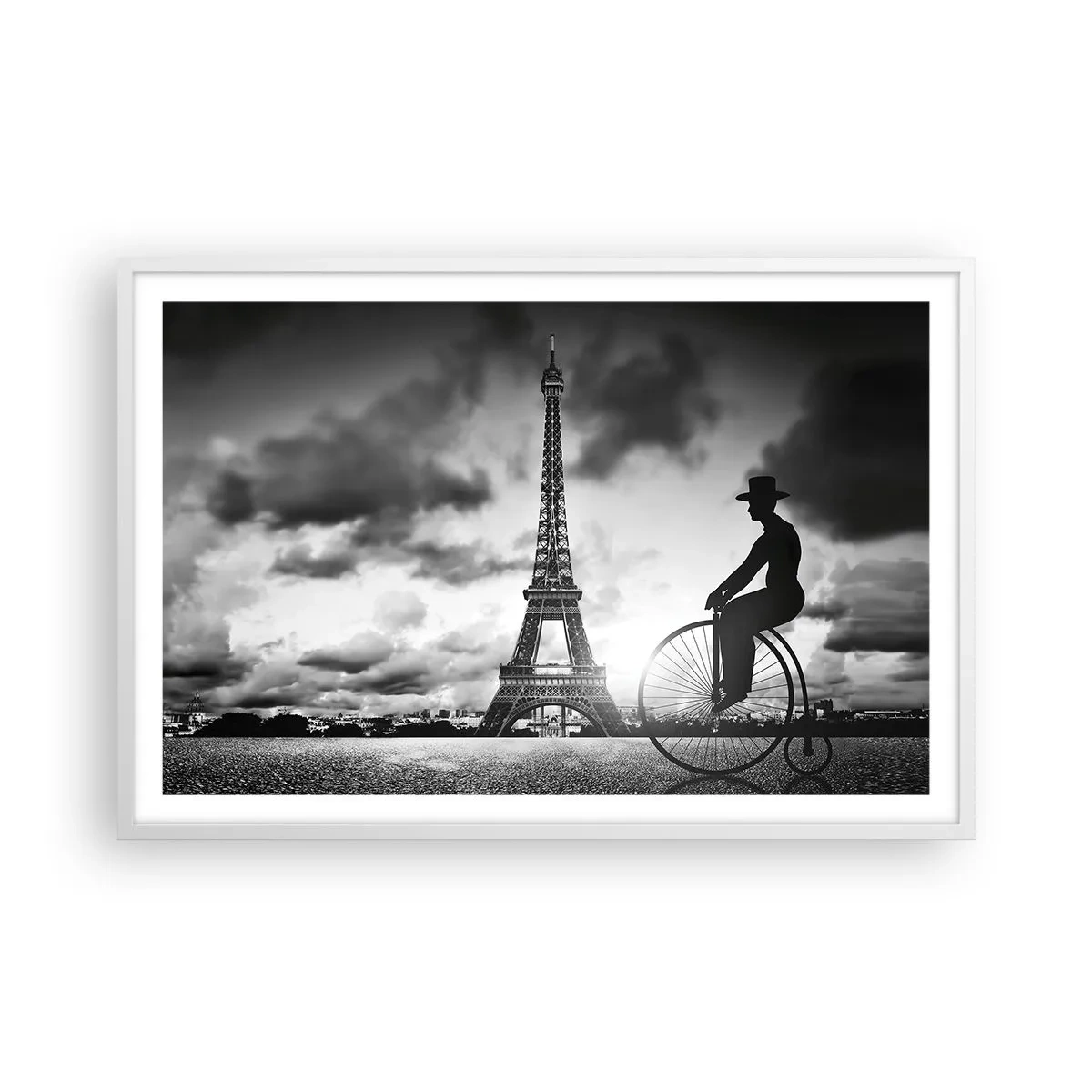 Poster in einem weißen Rahmen - Sehnsucht nach Belle Epoque - 91x61 cm