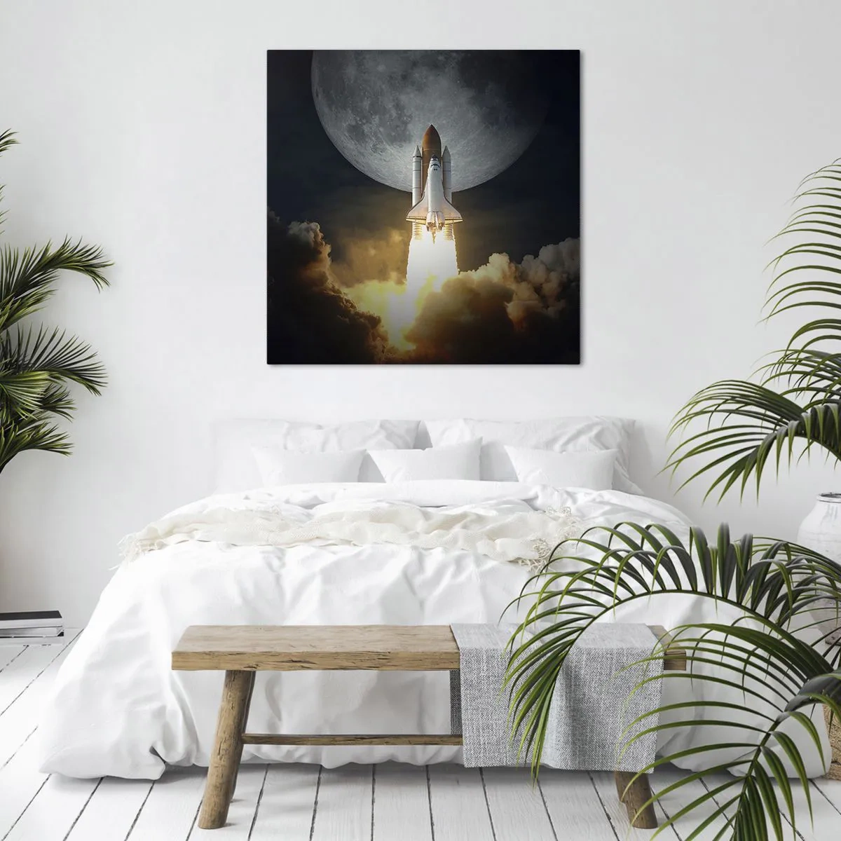 Bild auf Leinwand - Leinwandbild - Beginn eines überirdischen Abenteuers - 40x40 cm