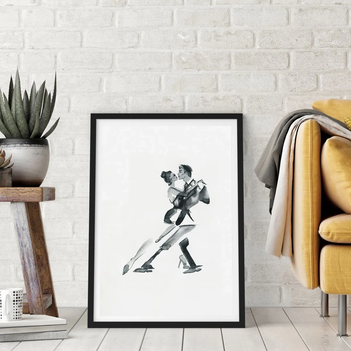 Poster in einem schwarzem Rahmen - In einem Schlag - 30x40 cm