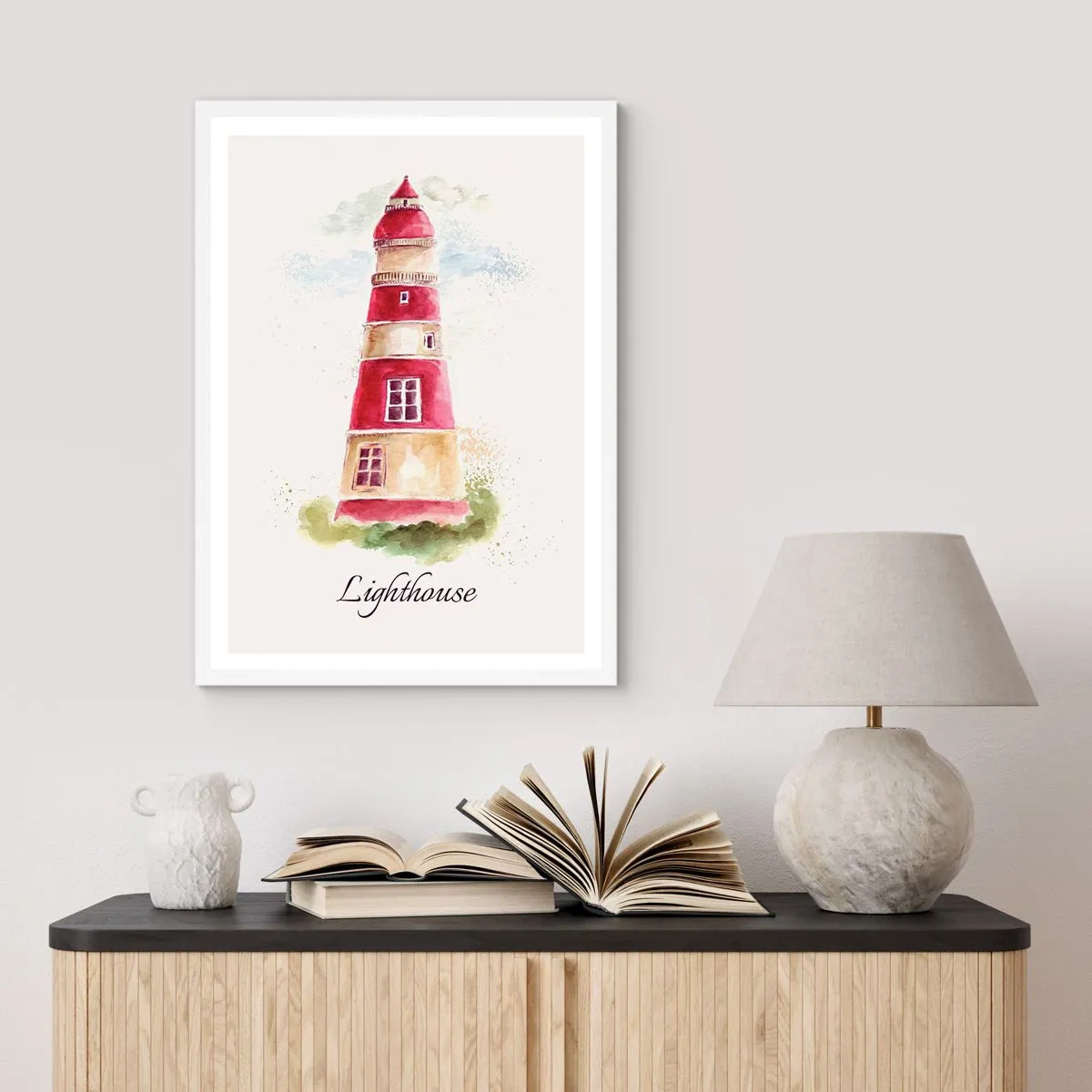 Poster in einem weißen Rahmen - Das Wetter ringsum ist immer gut - 61x91 cm