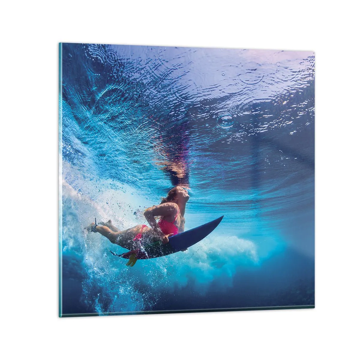 Glasbild - Bild auf glas - Tiefe der Freude - 40x40 cm