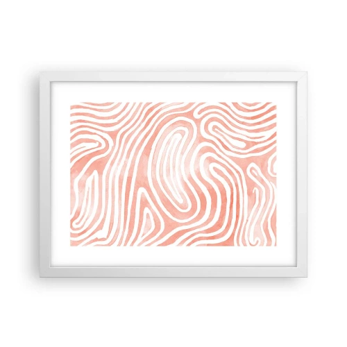 Poster in einem weißen Rahmen - Im Korallenlabyrinth - 40x30 cm