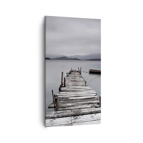 Bild auf Leinwand - Leinwandbild - Du kannst morgen gehen - 45x80 cm
