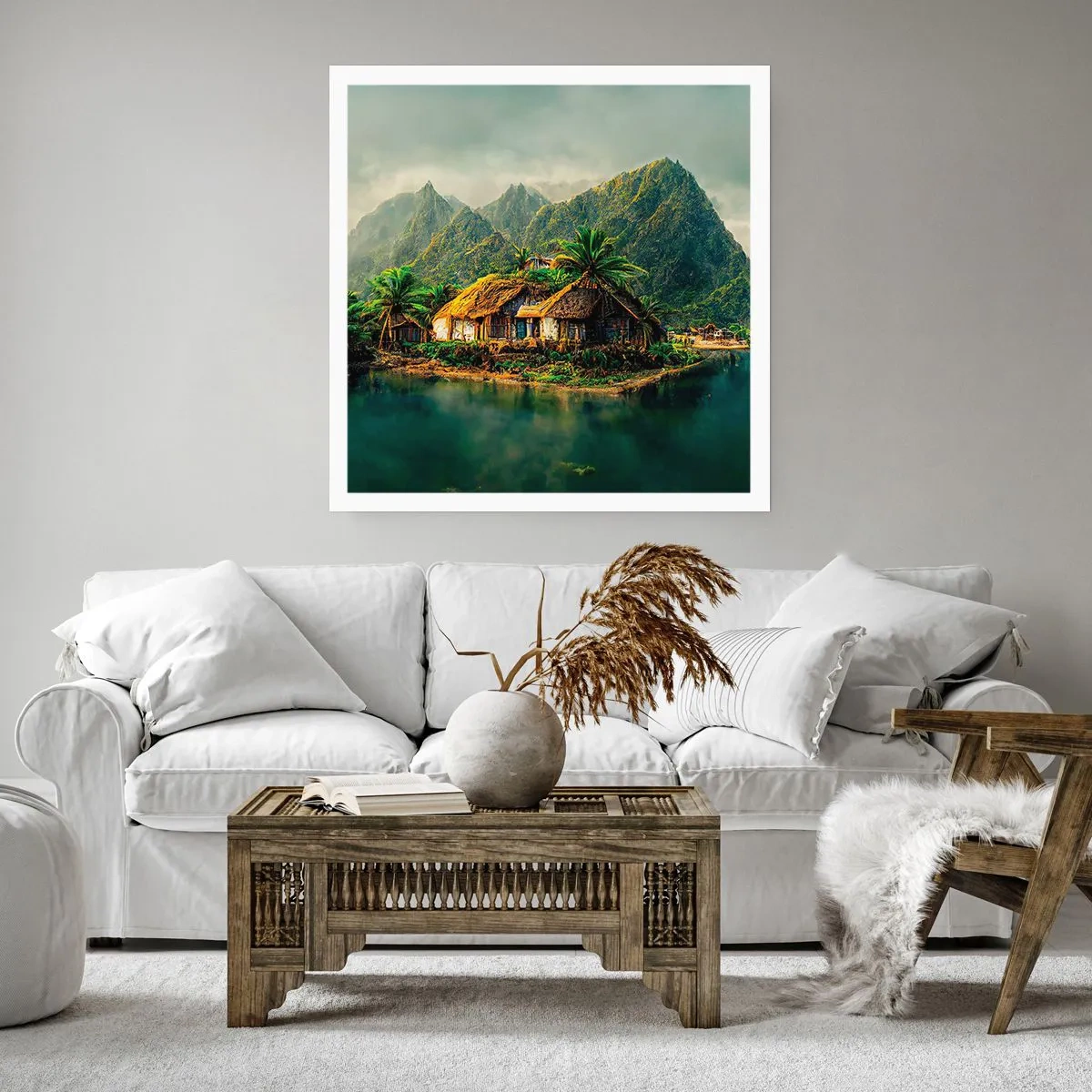 Poster - Tropisches Paradies - 30x30 cm