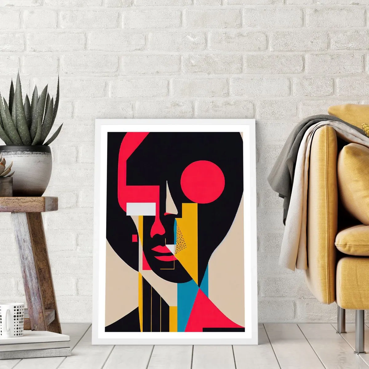 Poster in einem weißen Rahmen - Ihre innere Welt - 30x40 cm