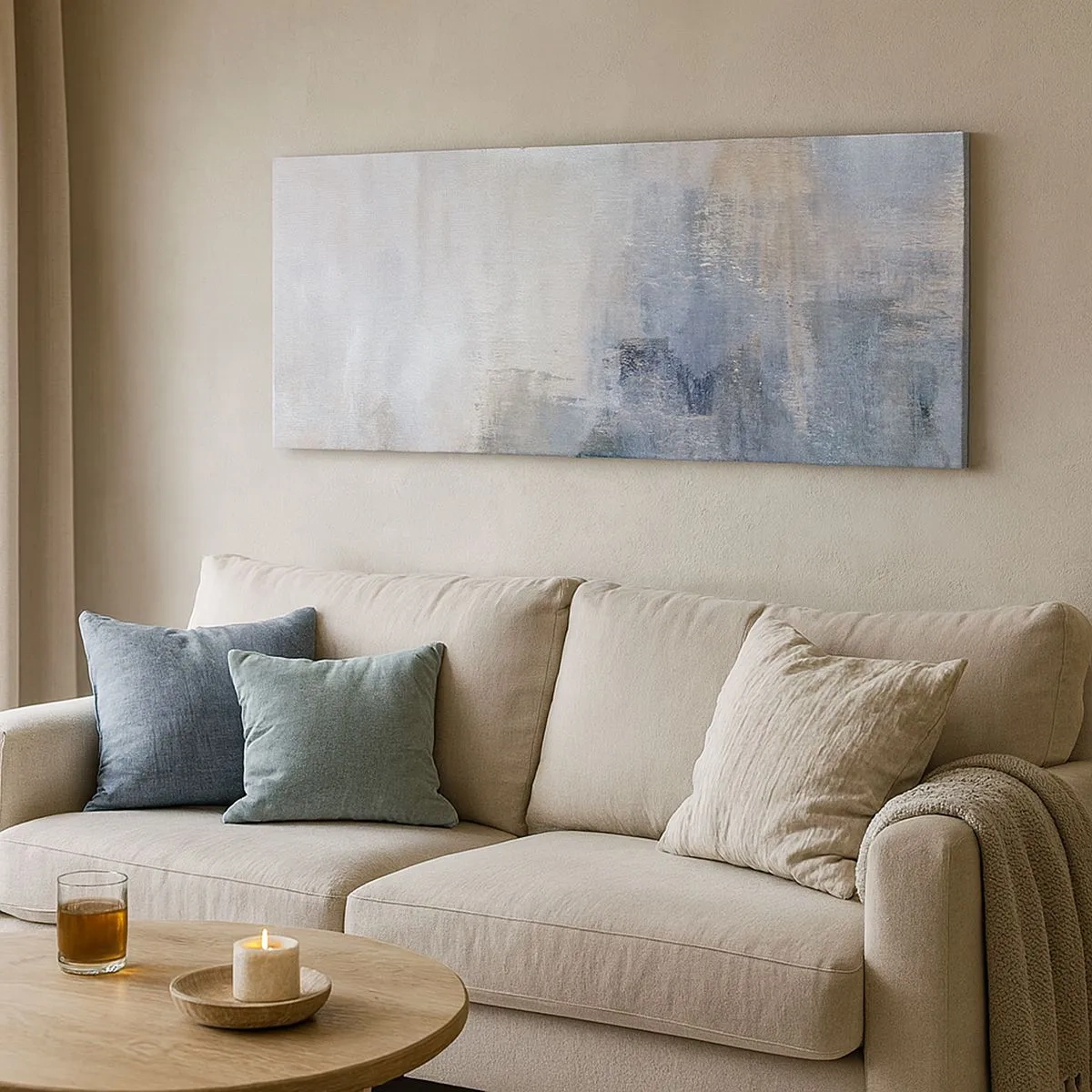 Bild auf Leinwand - Leinwandbild - Farbtöne und Akkorde - 100x40 cm