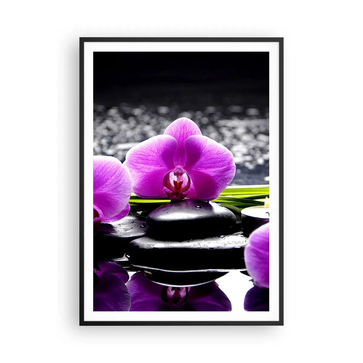 Poster in einem schwarzem Rahmen - In Ruhe ertrinken - 70x100 cm