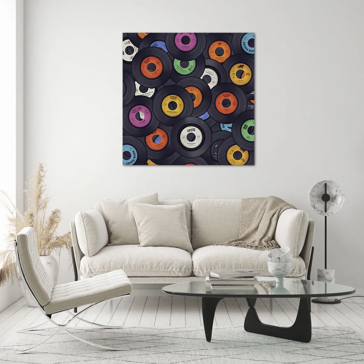 Glasbild - Bild auf glas - Farben der Klassiker - 30x30 cm