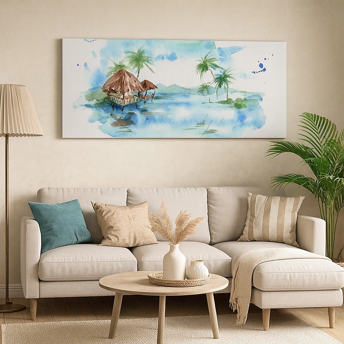 Bild auf Leinwand - Leinwandbild - Irgendwo im Pazifik - 30x30 cm