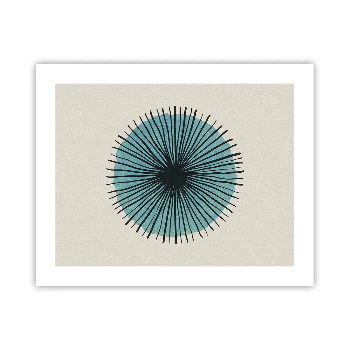 Poster - Strahlend im Blau - 50x40 cm