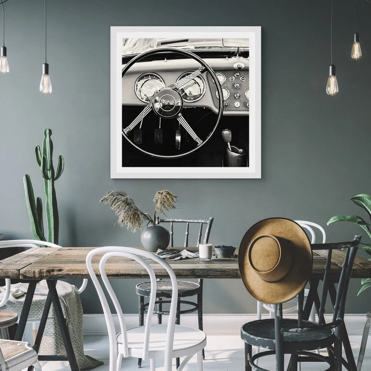 Poster in einem weißen Rahmen - Ein Sammlertraum - 30x30 cm