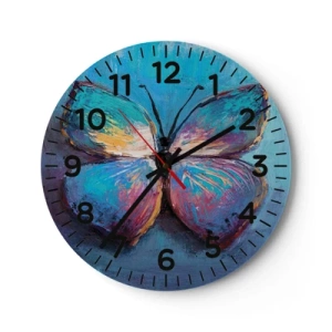 Wanduhr - Glasuhr - In all seiner Pracht - 30x30 cm