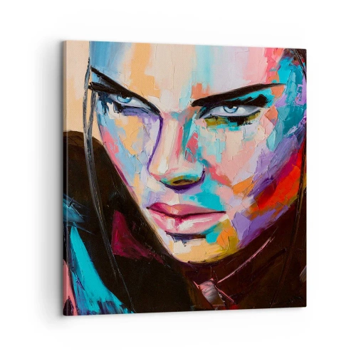 Bild auf Leinwand - Leinwandbild - Wild im Herzen - 60x60 cm