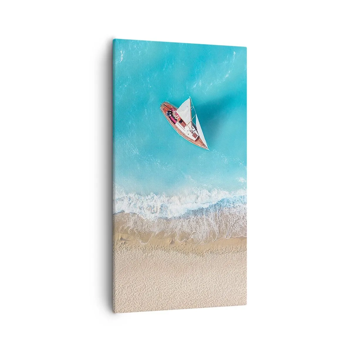 Bild auf Leinwand - Leinwandbild - An der Grenze von Blau und Gold - 55x100 cm