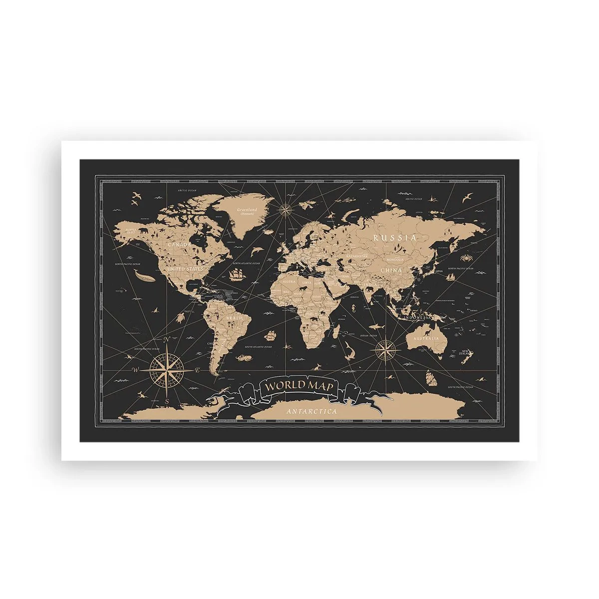 Poster - Die Grenzen meiner Welt - 91x61 cm