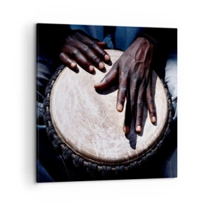 Bild auf Leinwand - Leinwandbild - Lebe in deinem eigenen Rhythmus - 50x50 cm