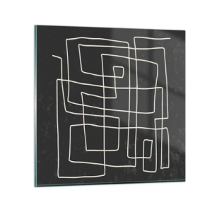 Glasbild - Bild auf glas - Nicht so einfach - 70x70 cm