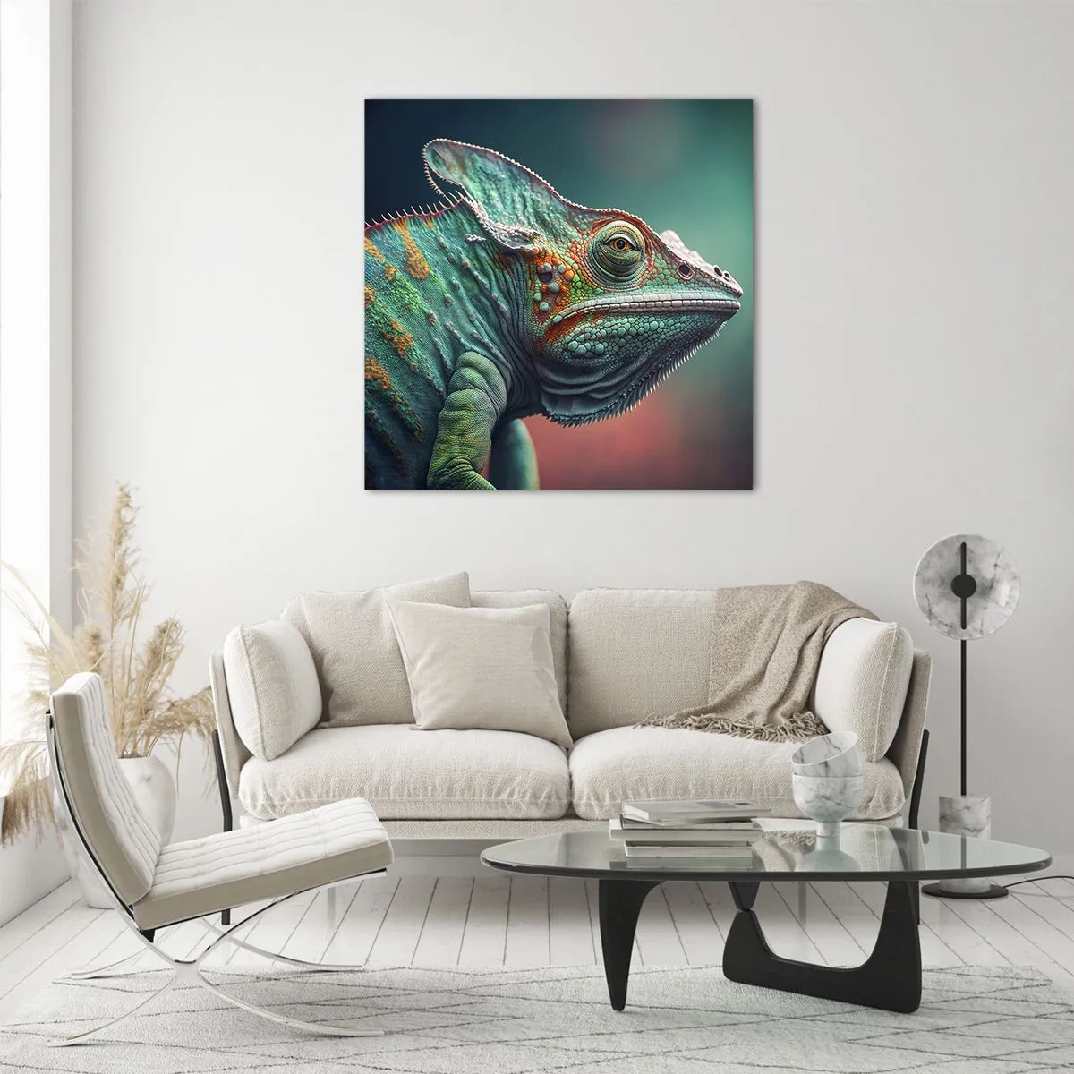 Glasbild - Bild auf glas - Siehst du mich? Nicht gut… - 70x70 cm