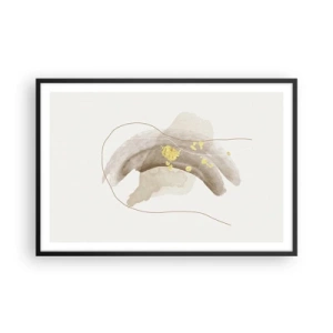 Poster in einem schwarzem Rahmen - Im Weltraum begegnet - 91x61 cm