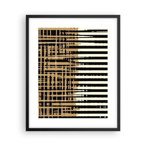 Poster in einem schwarzem Rahmen - Architektonische Abstraktion - 40x50 cm