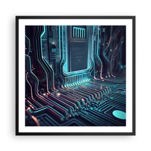 Poster in einem schwarzem Rahmen - Ich denke nur… - 60x60 cm