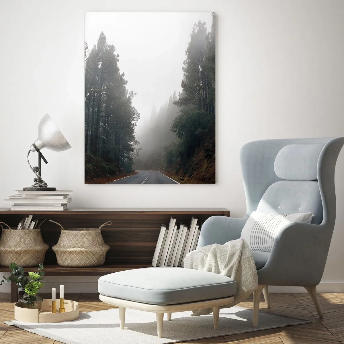 Glasbild - Bild auf glas - Eine Geschichte von einem magischen Wald - 70x100 cm