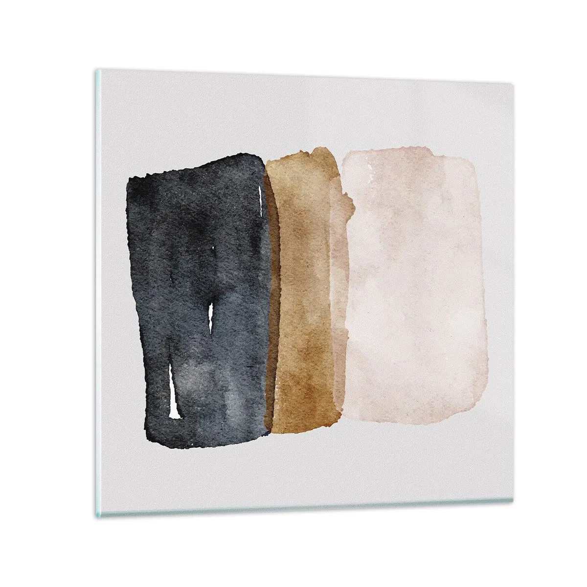 Glasbild - Bild auf glas - Die Komposition der Farben der Erde - 40x40 cm