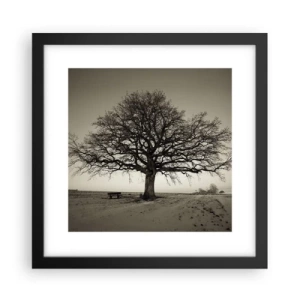 Poster in einem schwarzem Rahmen - Von hier zu Ewigkeit - 30x30 cm