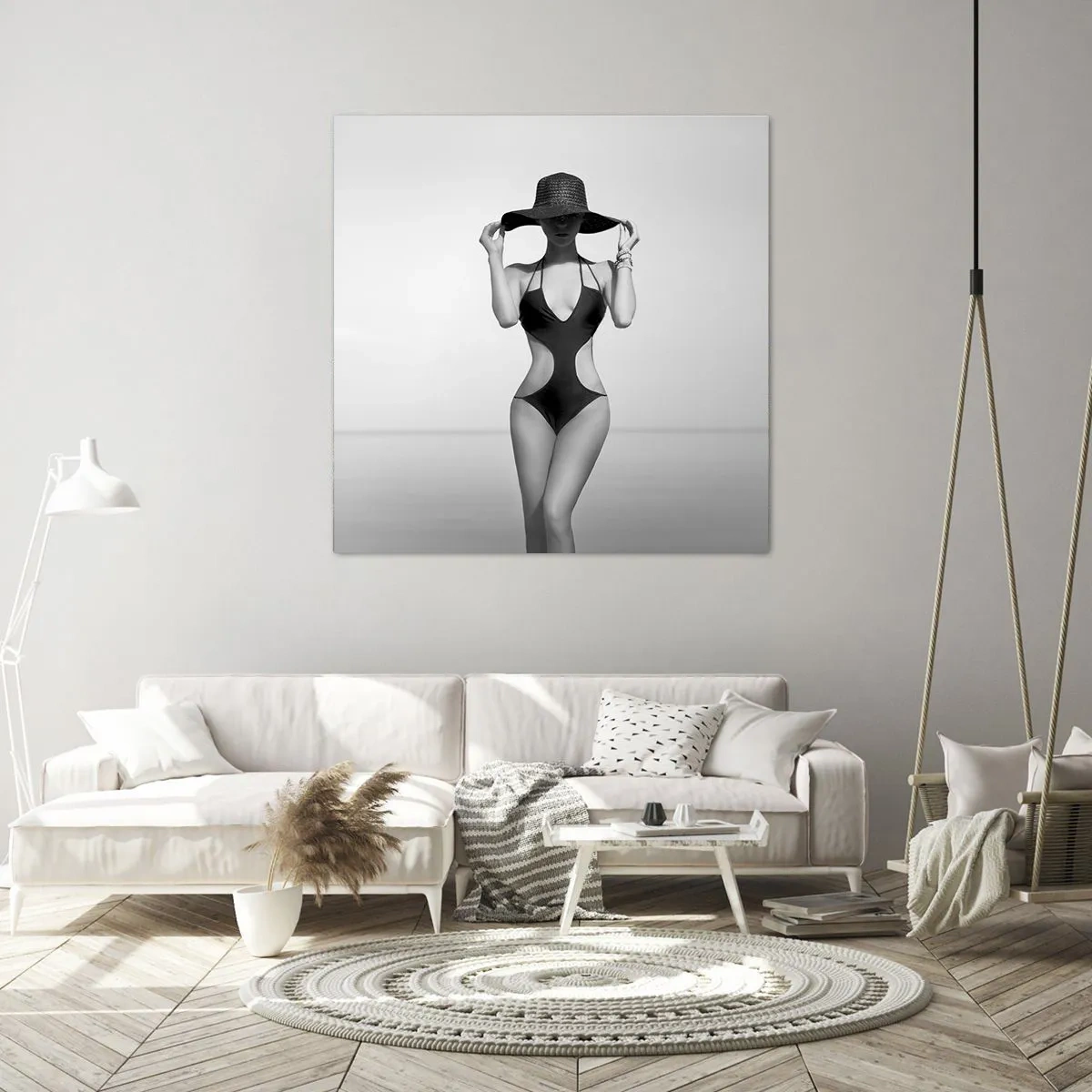 Bild auf Leinwand - Leinwandbild - Mein Name ist: Eleganz - 50x50 cm