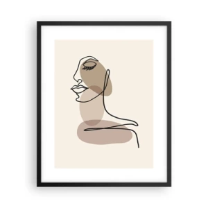 Poster in einem schwarzem Rahmen - Sich selbst zugehört - 40x50 cm