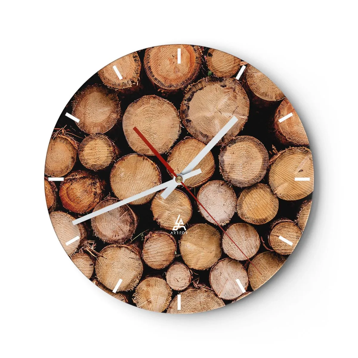 Wanduhr - Glasuhr - Ein neuer Anfang - 40x40 cm