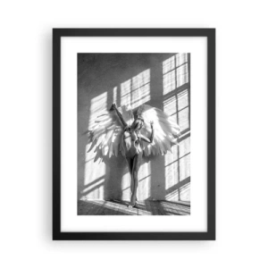 Poster in einem schwarzem Rahmen - Direkt vom Himmel - 30x40 cm