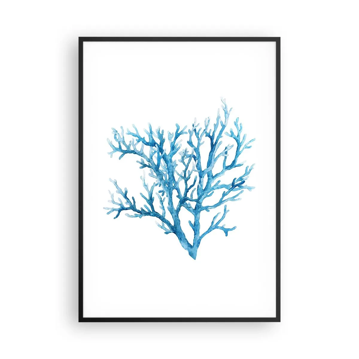 Poster in einem schwarzem Rahmen - Nautisches Filigran - 70x100 cm