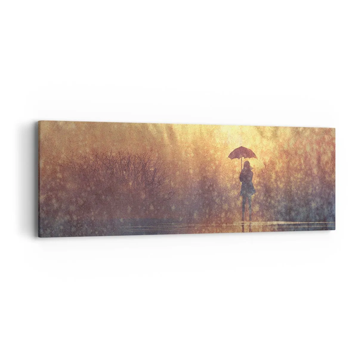 Bild auf Leinwand - Leinwandbild - Ich habe das Gefühl, dass mich jemand ansieht - 90x30 cm