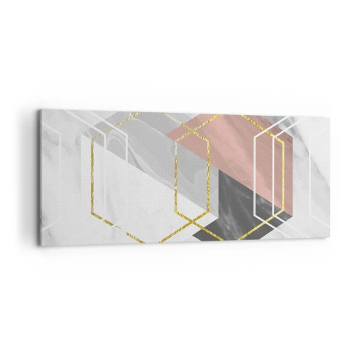 Bild auf Leinwand - Leinwandbild - Kettenkomposition - 100x40 cm