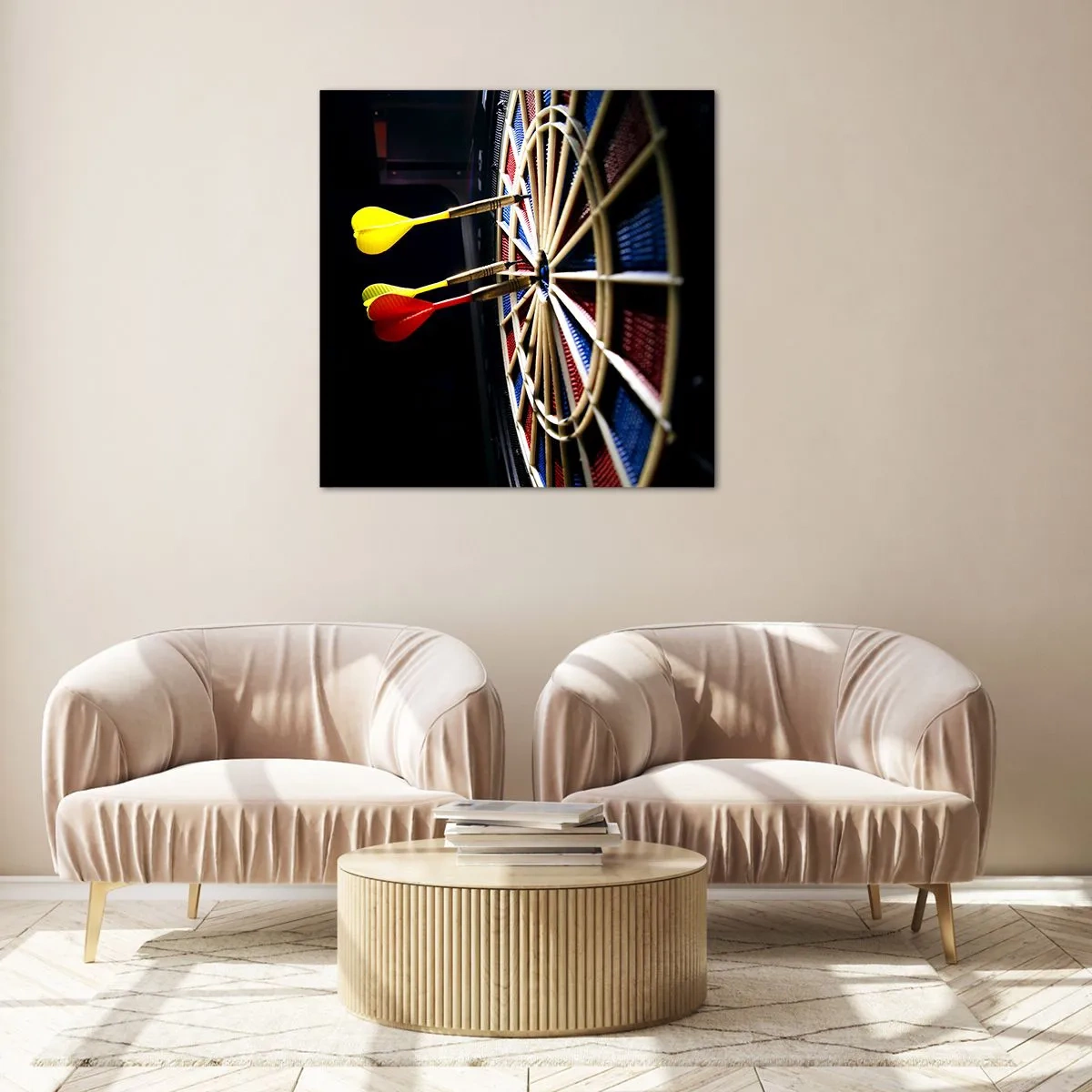 Glasbild - Bild auf glas - Auf den Punkt gebracht - 30x30 cm