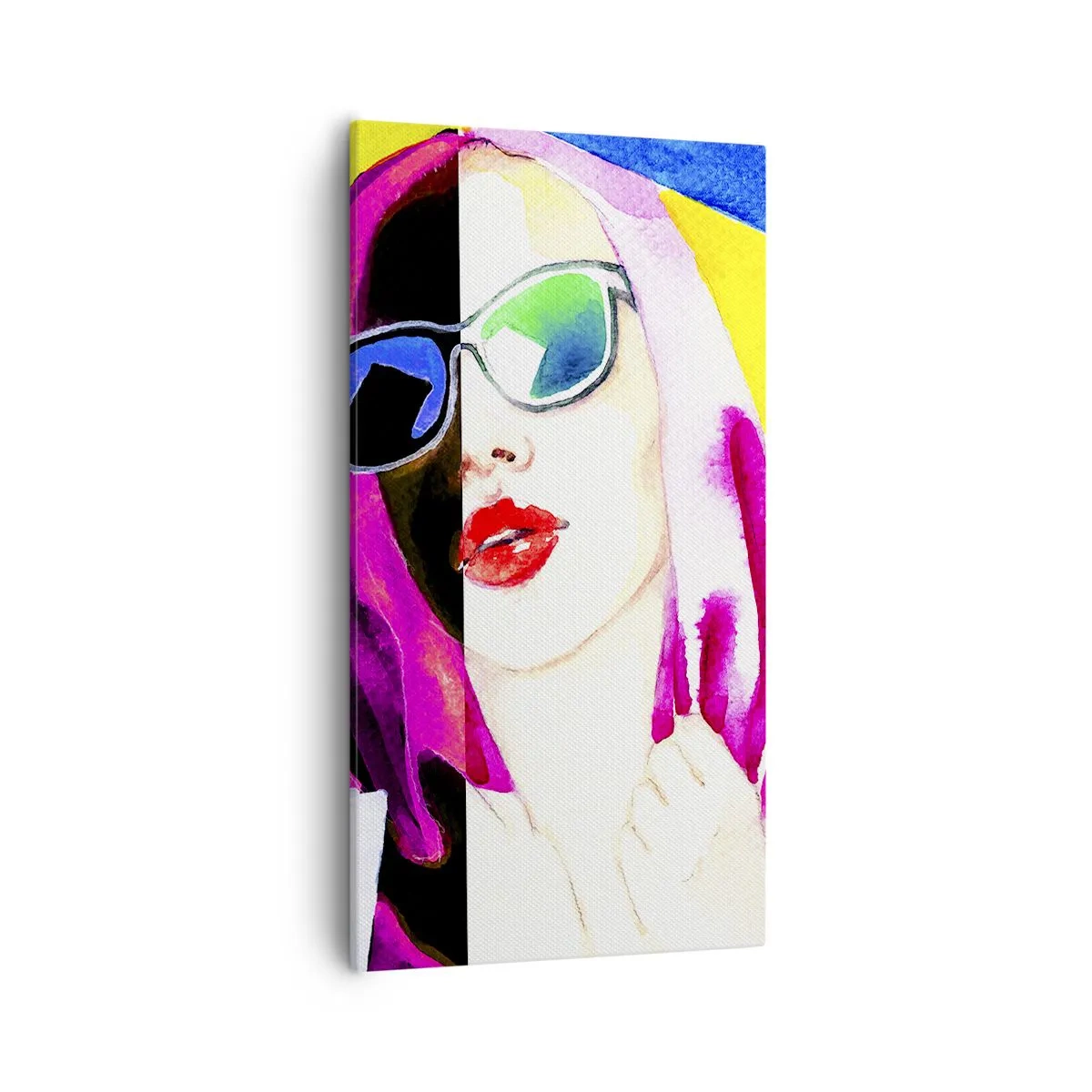 Bild auf Leinwand - Leinwandbild - Ich bin nicht weiß und ich bin nicht schwarz - 55x100 cm