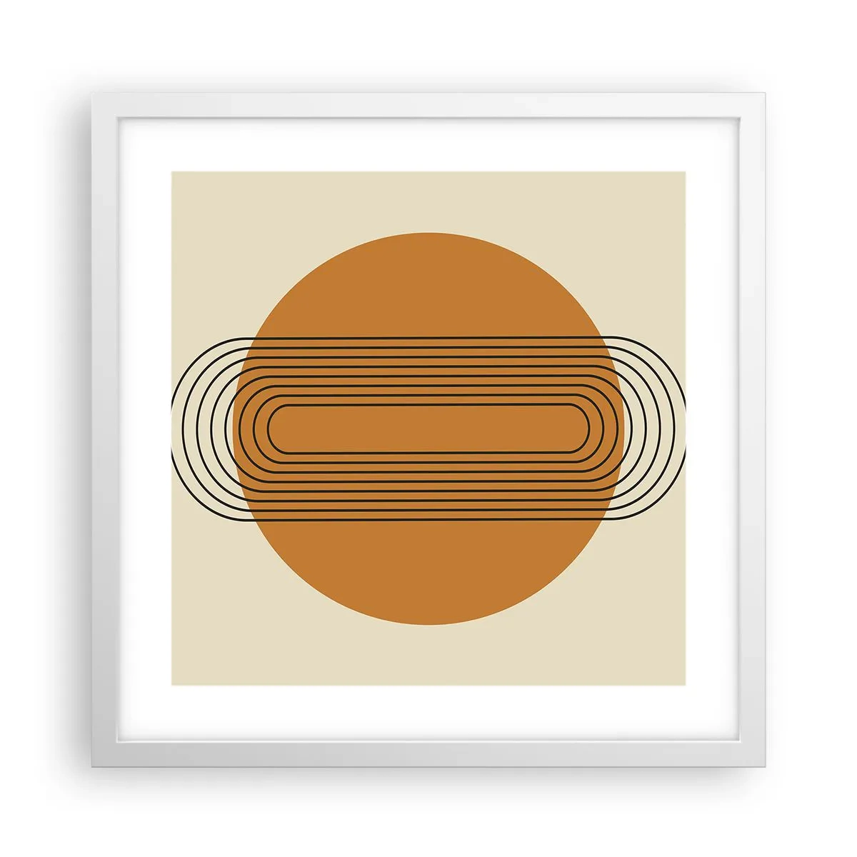 Poster in einem weißen Rahmen - Perfekter Plan - 40x40 cm