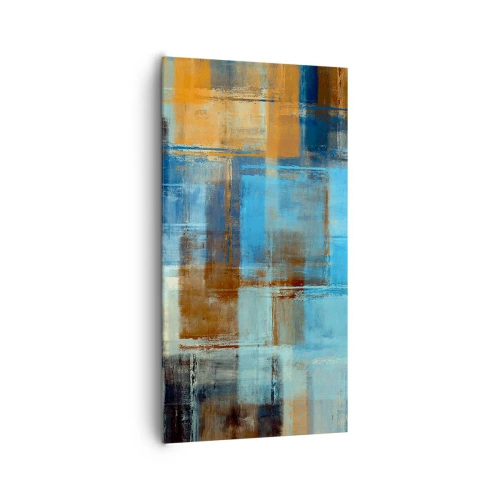 Bild auf Leinwand - Leinwandbild - Durch den blauen Schleier - 65x120 cm