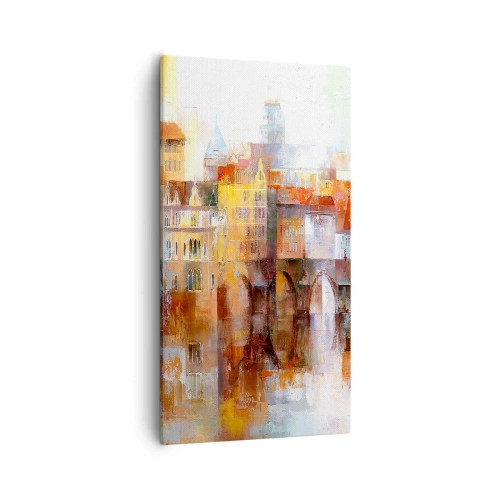 Bild auf Leinwand - Leinwandbild - Schön ist es auch unter der Brücke - 55x100 cm