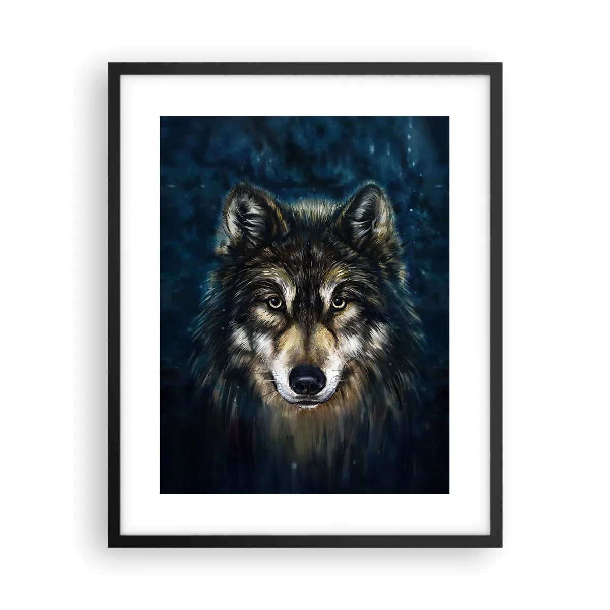 Poster in einem schwarzem Rahmen - Alpha? Und Omega - 40x50 cm