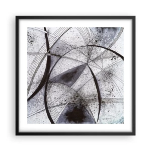 Poster in einem schwarzem Rahmen - Futuristische Fantasie - 50x50 cm