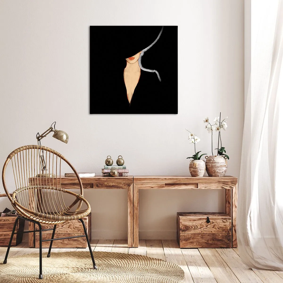 Bild auf Leinwand - Leinwandbild - Eleganz und Stil - 70x70 cm