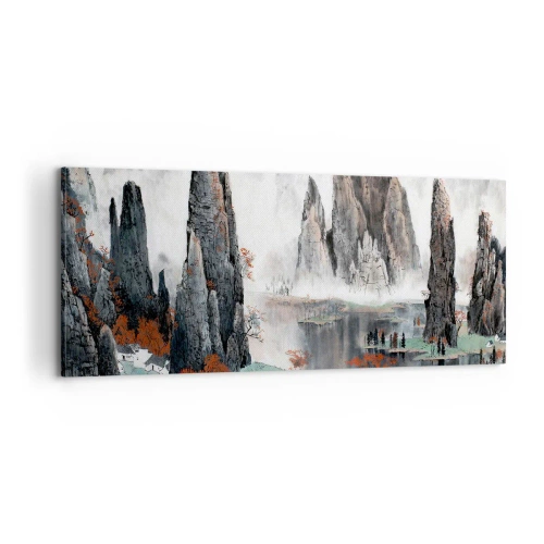 Bild auf Leinwand - Leinwandbild - Mächtige Wächter - 100x40 cm