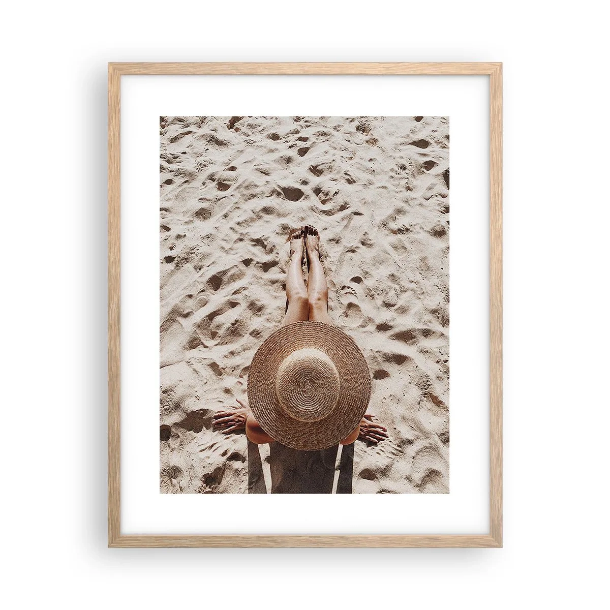 Poster in einem Rahmen aus heller Eiche - Traumzeit - 40x50 cm