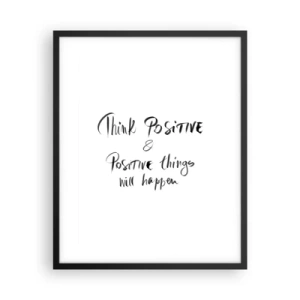 Poster in einem schwarzem Rahmen - Wie soll man leben? - 40x50 cm