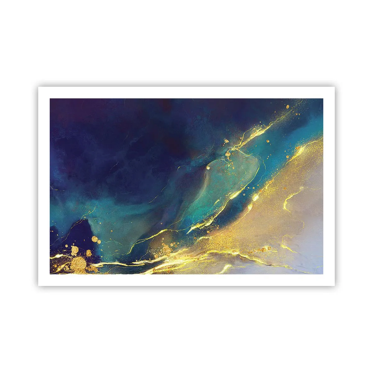 Poster - Der goldene Teich - 91x61 cm