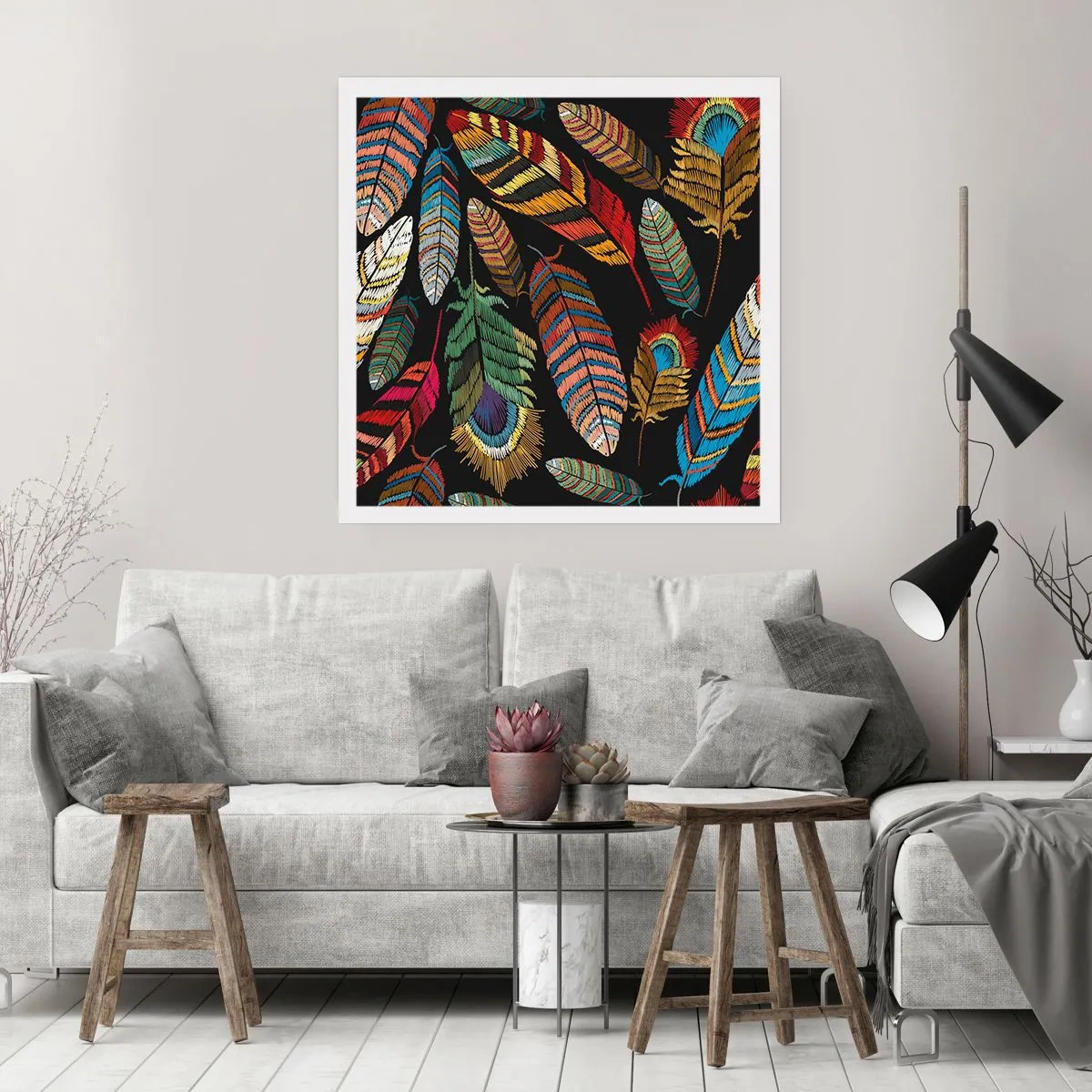 Poster - Der Vogelkarneval - 30x30 cm