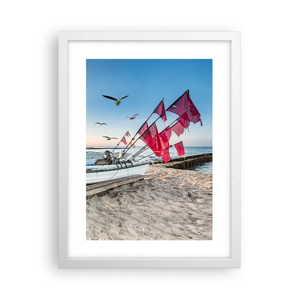 Poster in einem weißen Rahmen - Wohlverdiente Ruhe - 30x40 cm