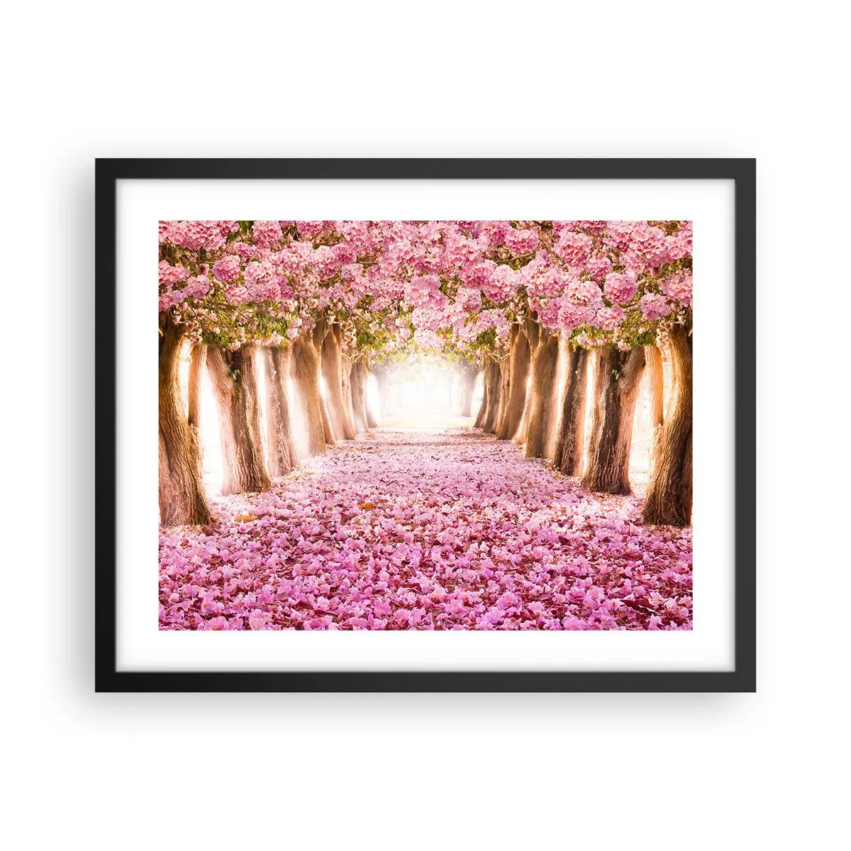 Poster in einem schwarzem Rahmen - Der Weg ins Paradies - 50x40 cm